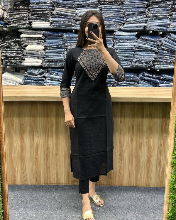 Viscose Velvet Embroidered Party Wear Set